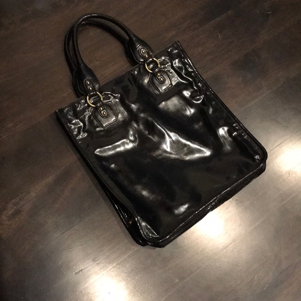 Roberto Cavalli Patent Leather Tote